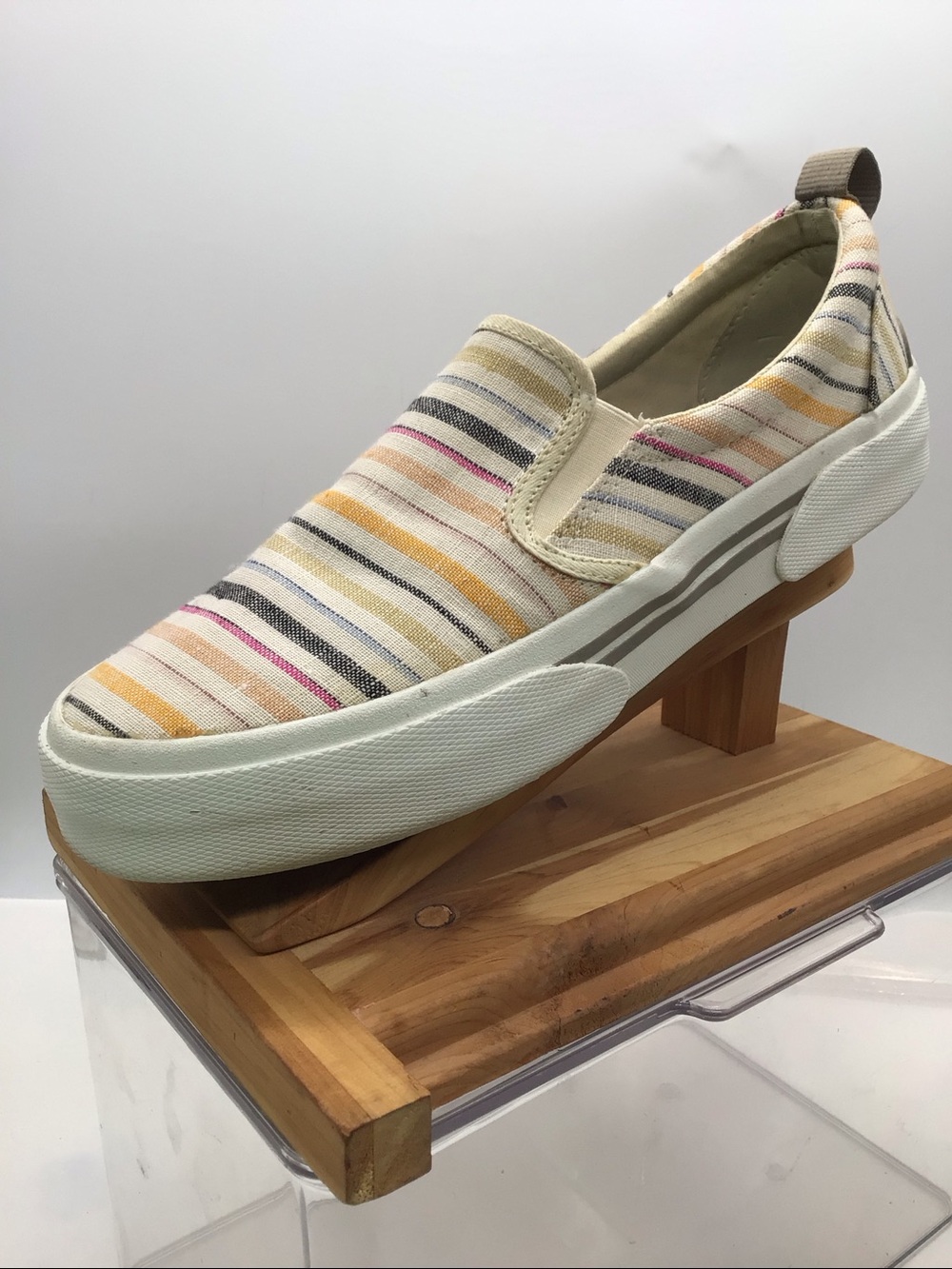 Sperry Multi-Color Stripe Canvas Top-Sider Shoe